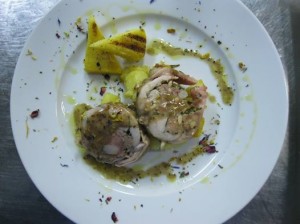 Coniglio in porchetta con polenta gialla di Marano